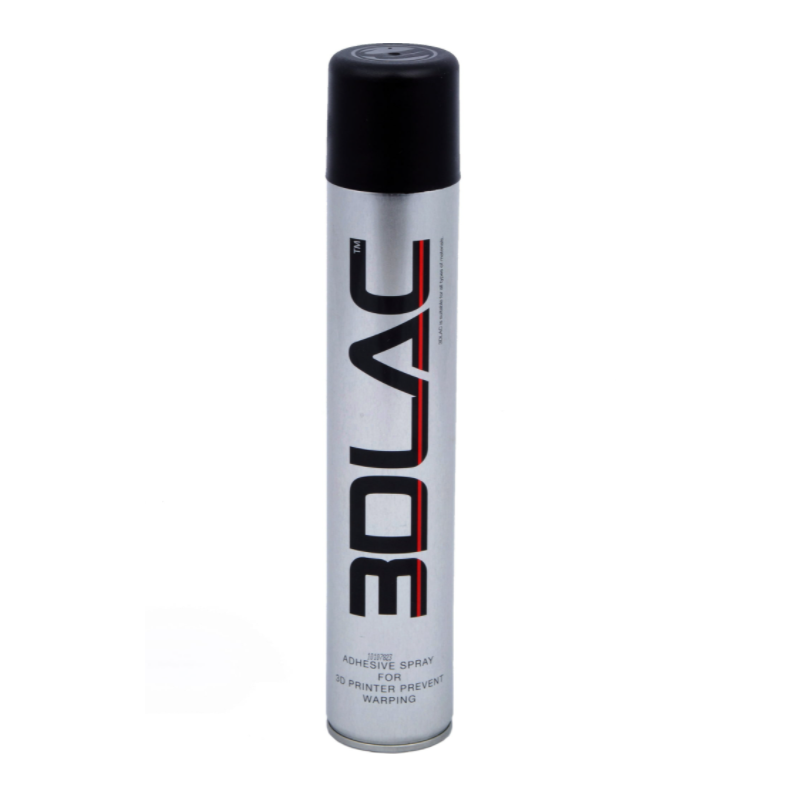 3DLAC spray adeziv 400 ml pentru imprimare 3D, doză argintie cu capac negru