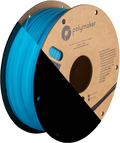 Spool of PLA luminous blue filament, Polymaker, 1.75 mm