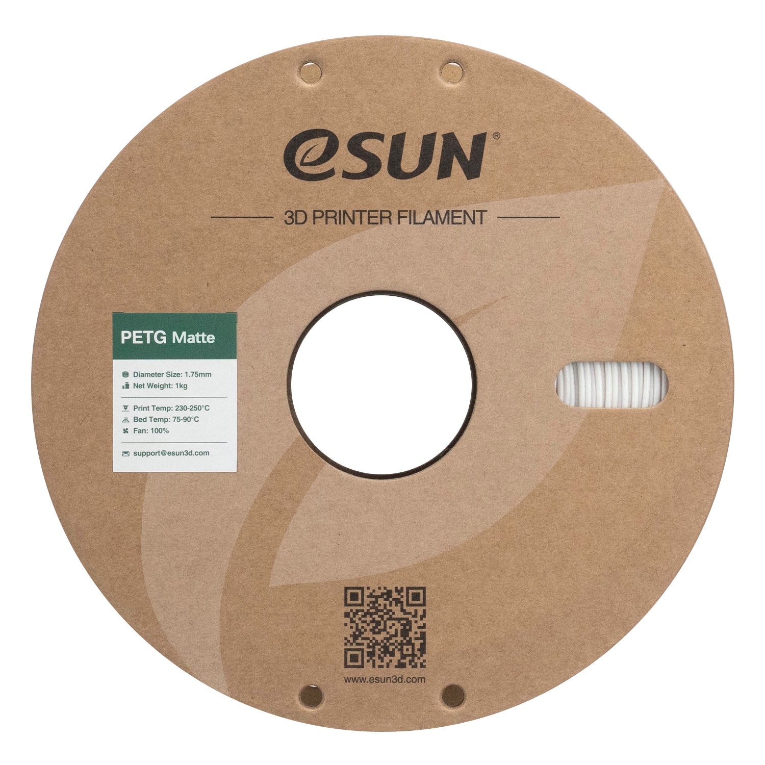Filament PETG alb mat | eSUN