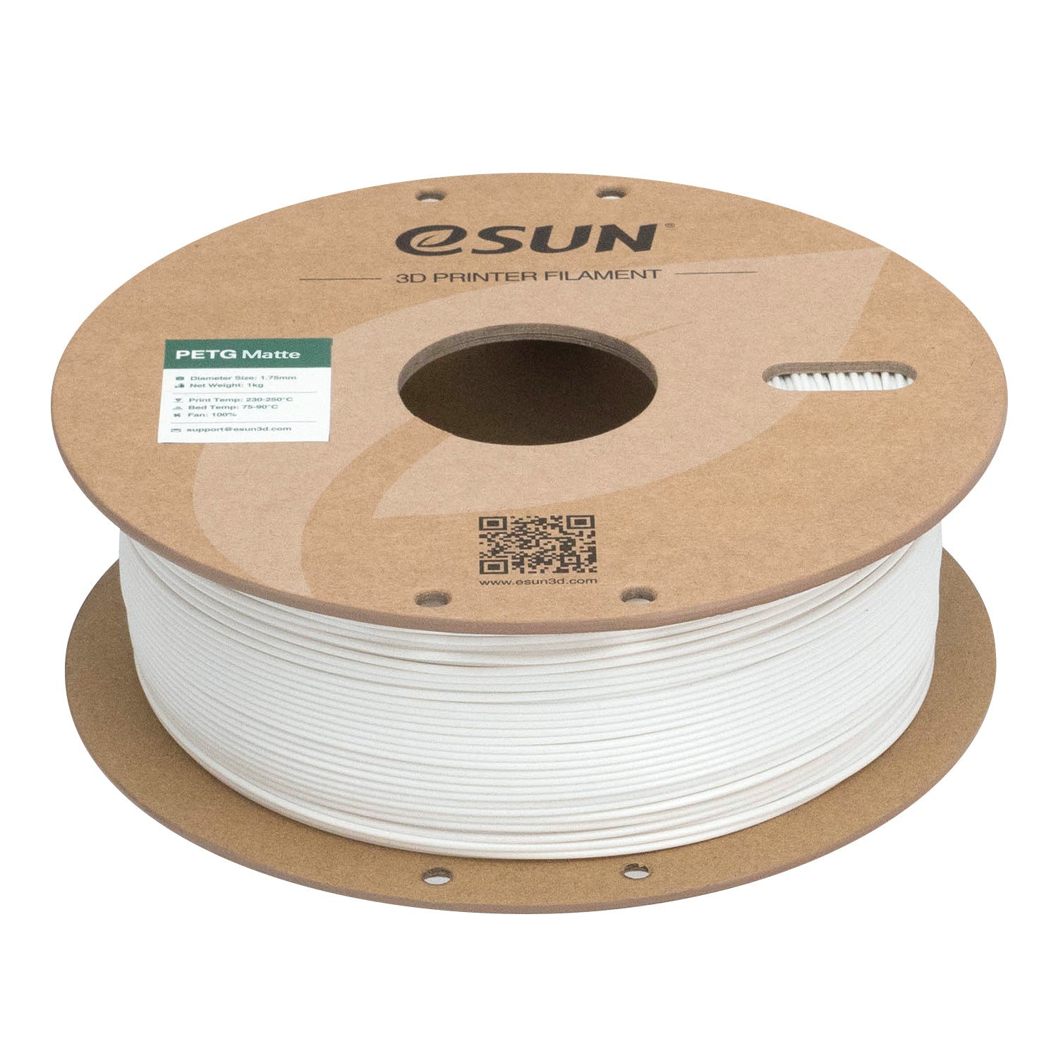 Filament PETG alb mat | eSUN