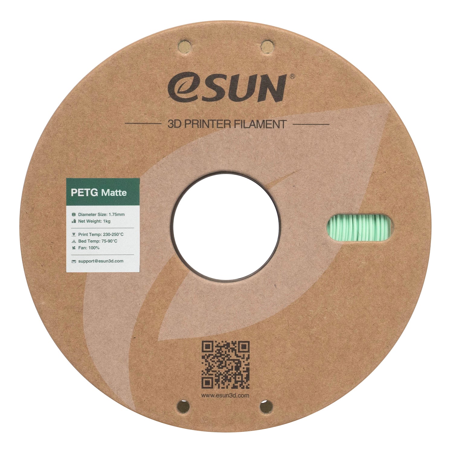 Filament PETG verde mentă mat | eSUN
