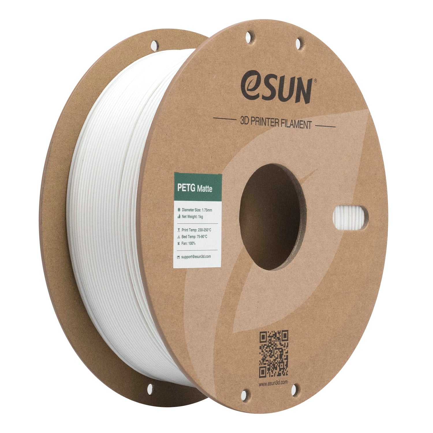 Filament PETG alb mat | eSUN