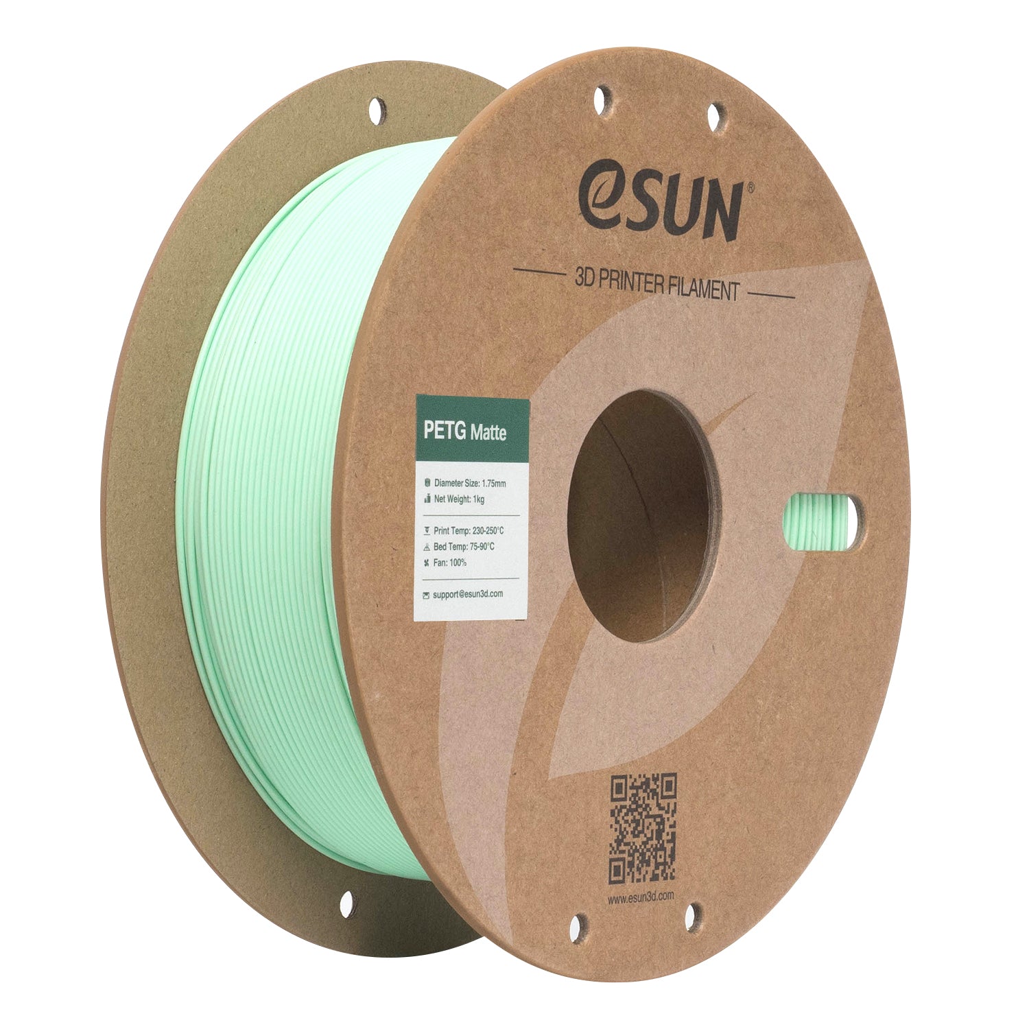 Filament PETG verde mentă mat | eSUN