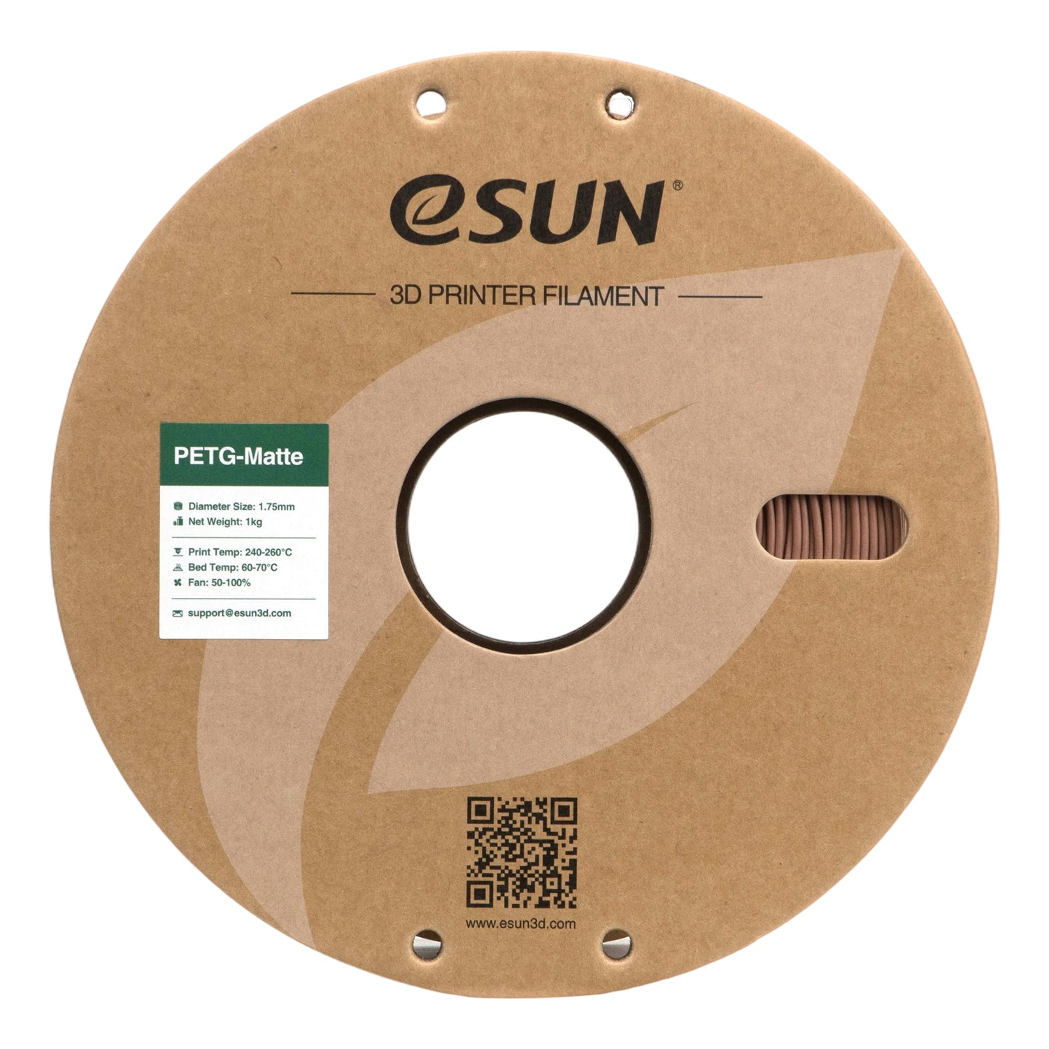 Filament PETG teracotă mat | eSUN