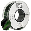 Spool of Silk PLA Dual Color black green filament, Prof. Lab, 1.75 mm