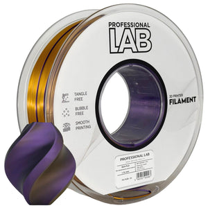 Filament Silk PLA Tri Color negru auriu violet | Prof. Lab