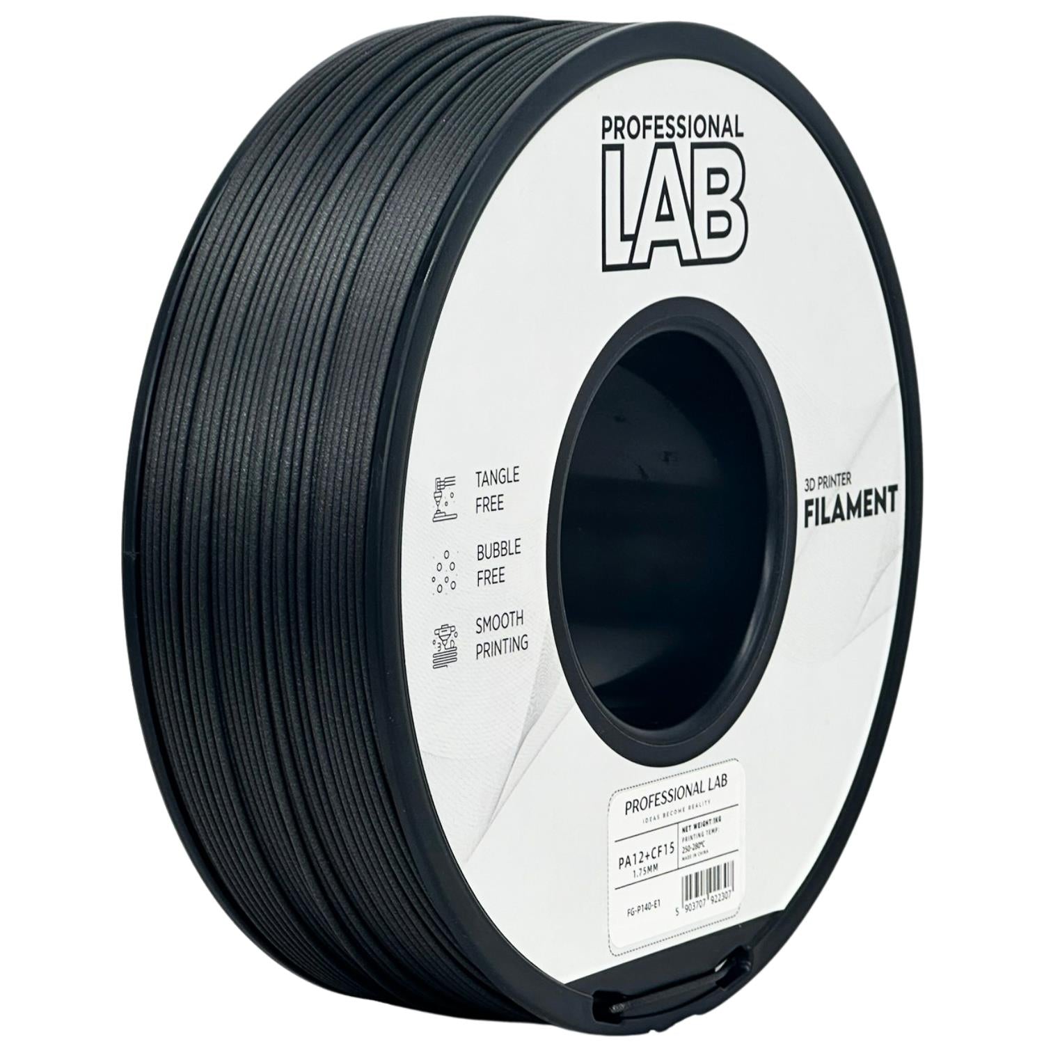 Rolă de filament PA12-CF15, Prof. Lab, 1,75 mm