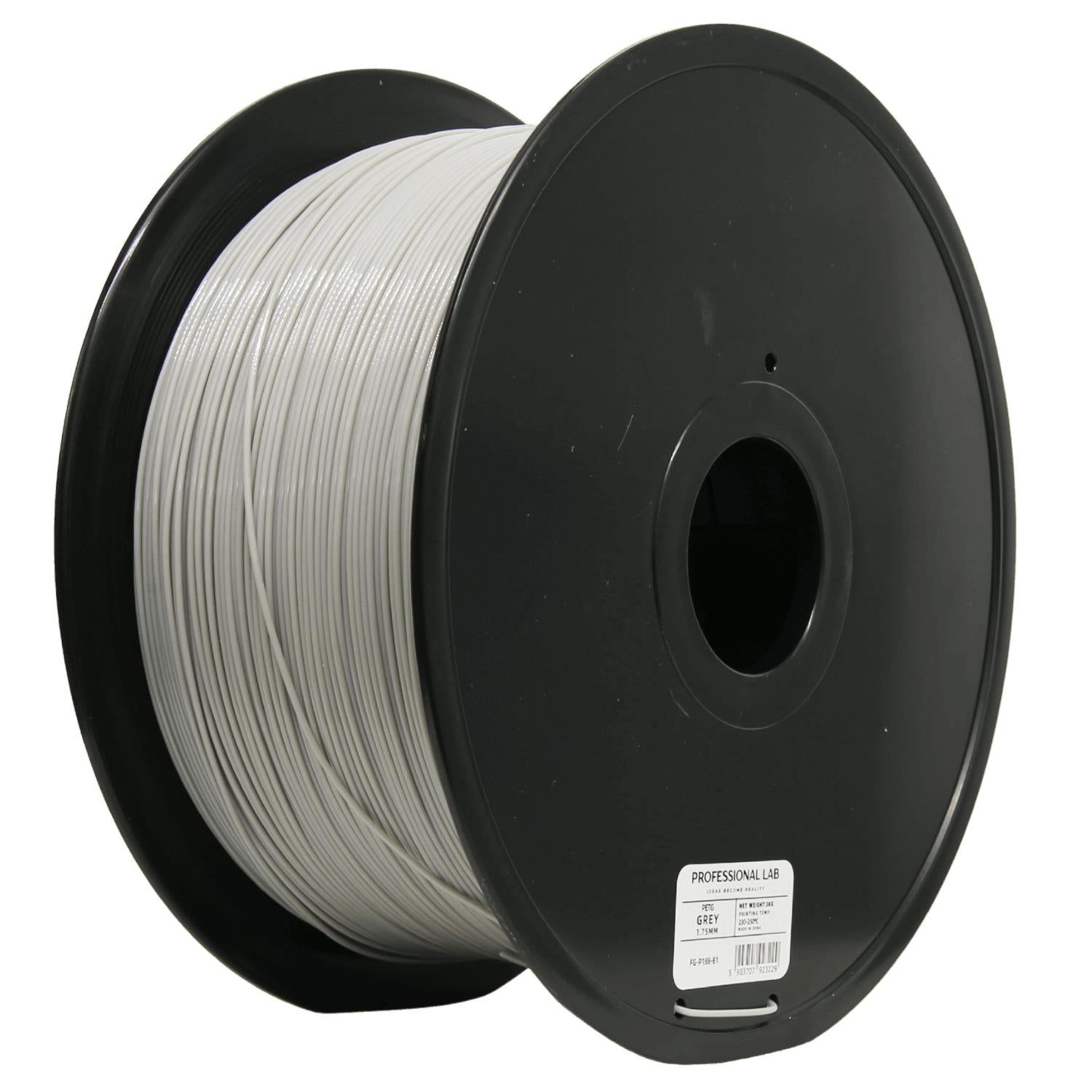 Rolă de filament PETG gri 3 kg, Prof. Lab, 1,75 mm
