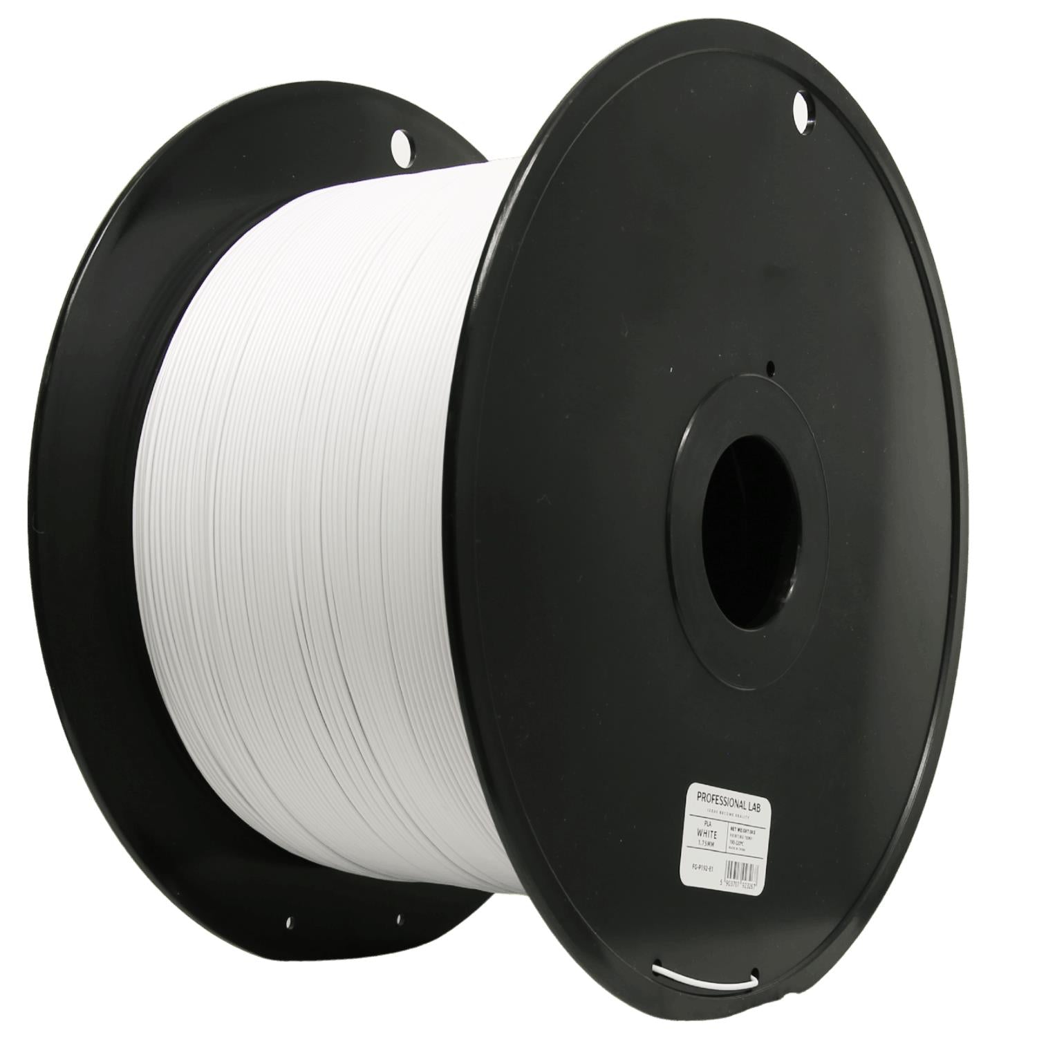 Rolă de filament PLA alb 5 kg, Prof. Lab, 1,75 mm