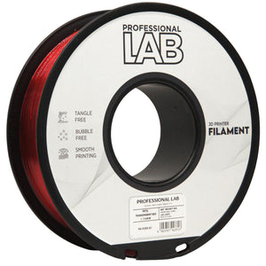 Filament PETG roșu transparent | Prof. Lab