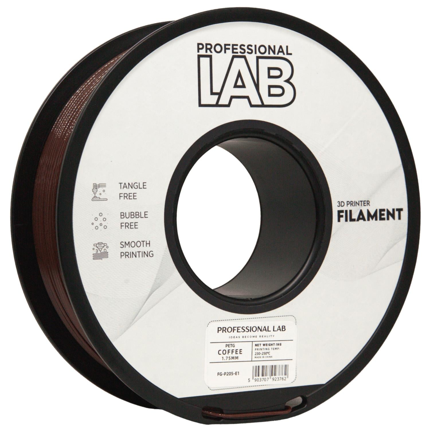 Rolă de filament PETG cafeniu, Prof. Lab, 1,75 mm