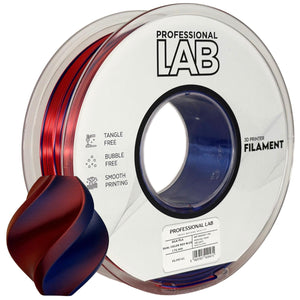 Filament Silk PLA Dual Color red blue | Prof. Lab