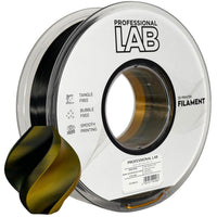 Filament Silk PLA Dual Color black gold | Prof. Lab