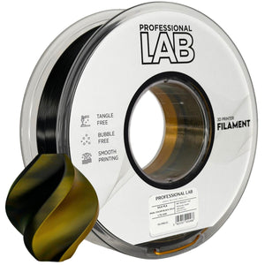 Filament Silk PLA Dual Color negru auriu | Prof. Lab
