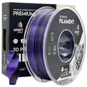 Filament Silk PLA Dual Color negru violet | Smart Print