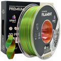 Rolă de filament Silk PLA Tri Color roșu galben verde, Smart Print, 1,75 mm