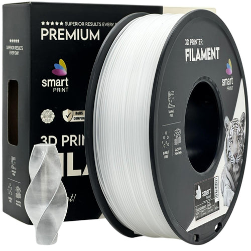 Rolă de filament ABS+ transparent, Smart Print, 1,75 mm