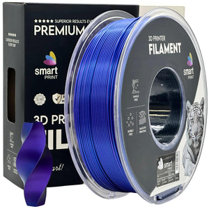 Filament Silk PLA Tri Color albastru violet negru | Smart Print
