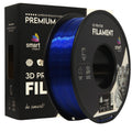 Rolă de filament PETG albastru transparent, Smart Print, 1,75 mm