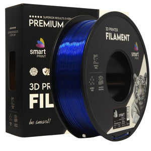 Filament PETG albastru transparent | Smart Print