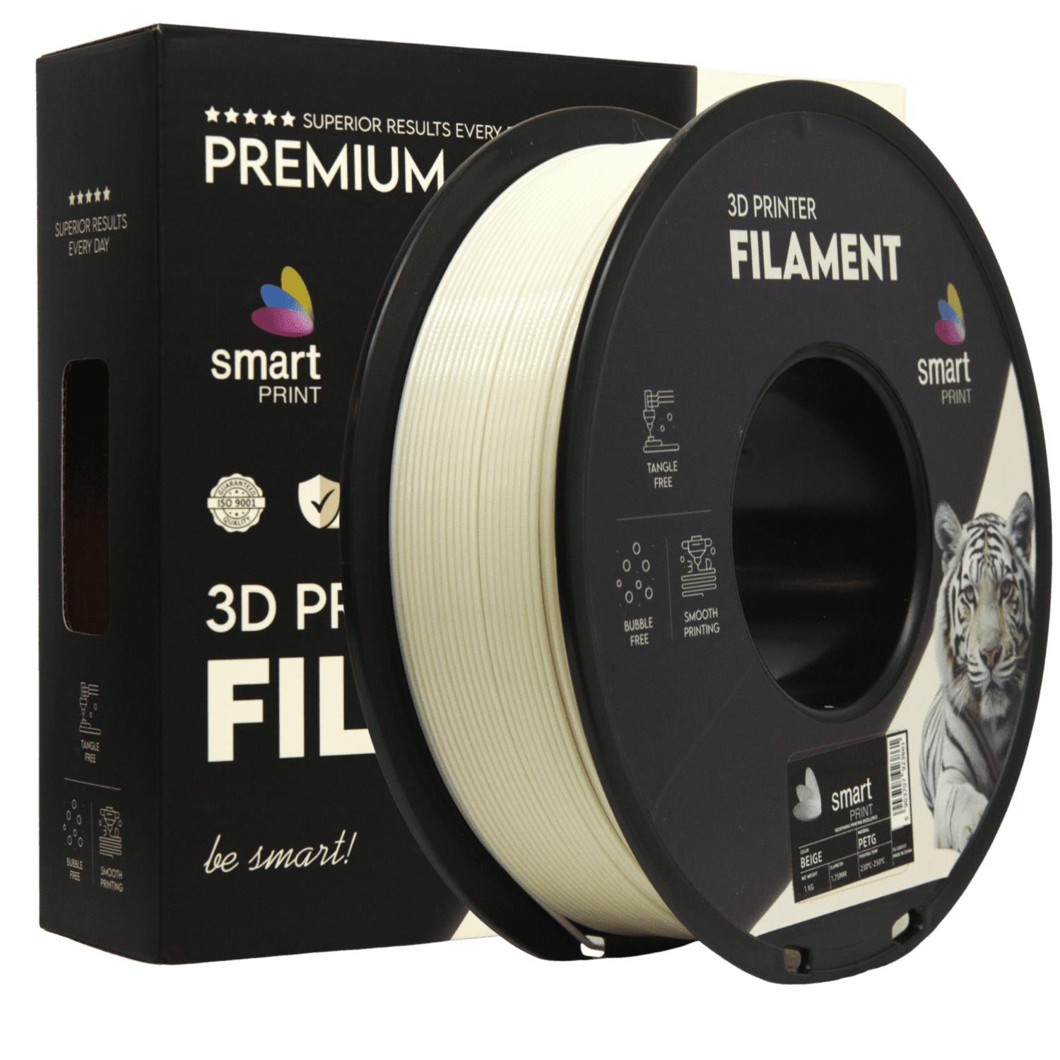 Rolă de filament PETG bej, Smart Print, 1,75 mm