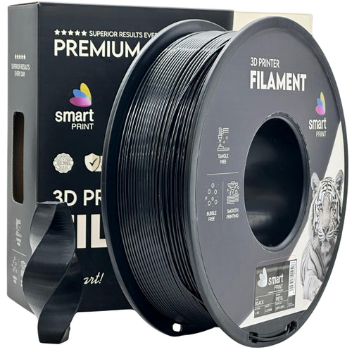 Rolă de filament PETG negru, Smart Print, 1,75 mm