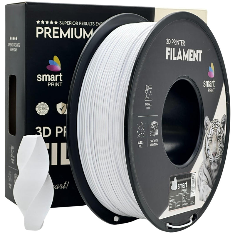 Rolă de filament PETG alb, Smart Print, 1,75 mm