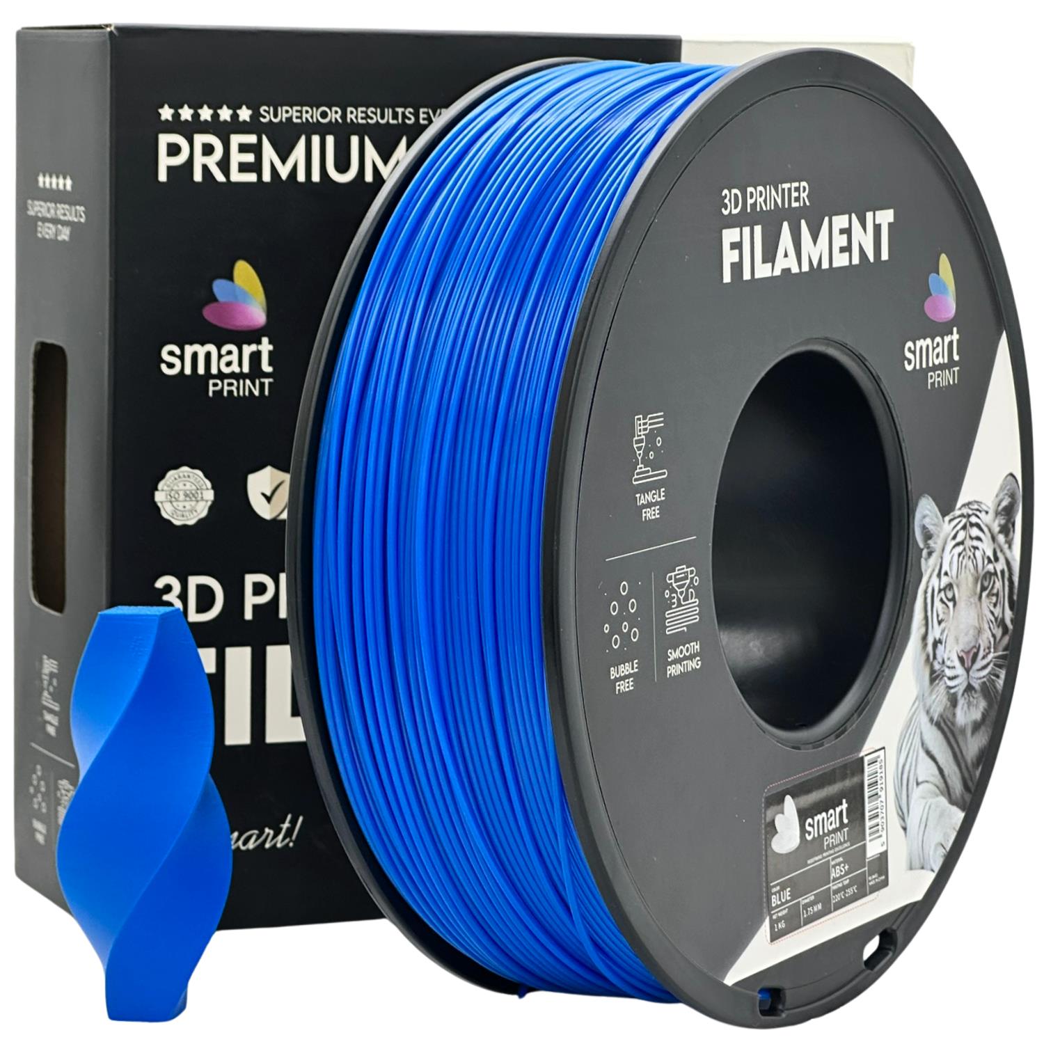 Rolă de filament ABS+ albastru, Smart Print, 1,75 mm